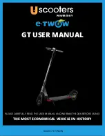 Preview for 1 page of e-TWOW Uscooters Booster GT User Manual