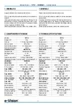 Preview for 5 page of E-Vision TP112 Technical Manual