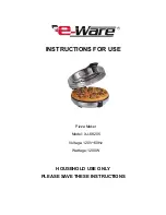 Предварительный просмотр 1 страницы e-Ware XJ-6K205 Instructions For Use