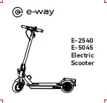 Предварительный просмотр 1 страницы e-way E-2540 Manual