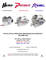 E-Z Anchor Puller HERO Series Installation, Operation, Maintenance & Warranty Information preview