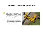 Предварительный просмотр 6 страницы E-Z DRILL 110B Setting Up