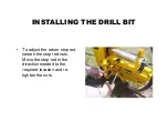 Предварительный просмотр 12 страницы E-Z DRILL 110B Setting Up