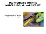 Предварительный просмотр 7 страницы E-Z DRILL 210-3 EQ MT Maintenance Manual