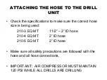 Preview for 8 page of E-Z DRILL 210-3 EQ MT Setting Up