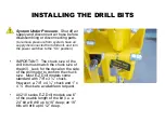 Preview for 12 page of E-Z DRILL 210-3 EQ MT Setting Up