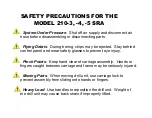 Preview for 2 page of E-Z DRILL 210-3 SRA Setting Up