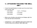 Preview for 5 page of E-Z DRILL 210-3 SRA Setting Up