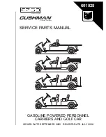 Предварительный просмотр 1 страницы E-Z-GO Cushman Service & Parts Manual