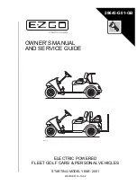 E-Z-GO FLEET PDS GOLF CAR Owner'S Manual And Service Manual preview