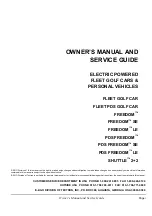 Предварительный просмотр 3 страницы E-Z-GO FLEET PDS GOLF CAR Owner'S Manual And Service Manual