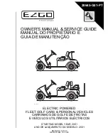 E-Z-GO FLEET PDS GOLF CAR Owner'S Manual & Service Manual preview