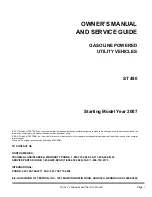 Preview for 3 page of E-Z-GO ST 480 2007 Owner'S Manual And Service Manual