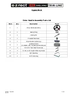 Preview for 8 page of E-Z-RECT EZR SHELVING TRIM-LINE Assembly Instructions Manual