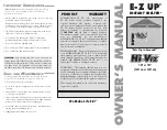 E-Z UP Hi-Viz HV910BOR Owner'S Manual предпросмотр