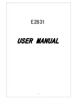 E28 E2831 User Manual preview