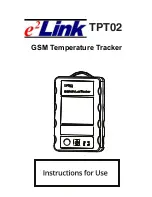 e2Link TPT02 Instructions For Use Manual предпросмотр