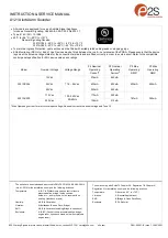 Предварительный просмотр 5 страницы E2S A121 Instructions/Service Manual