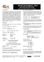 Preview for 1 page of E2S BExA120D Instruction Manual