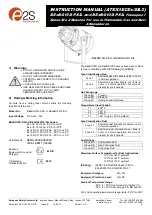 E2S BExBG10D-P-SIL Instruction Manual предпросмотр