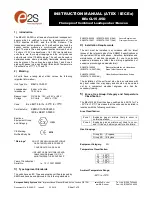 Предварительный просмотр 1 страницы E2S BExCL15-05D Instruction Manual