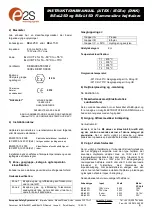 Предварительный просмотр 9 страницы E2S BExL25D Instruction Manual