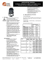 E2S D1 B2X05 Series Instruction Manual предпросмотр