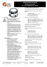 E2S D1 J2 Series Instruction Manual предпросмотр