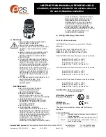 Предварительный просмотр 1 страницы E2S D1xB2X Series Instruction Manual