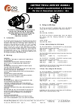 E2S D1xC1 Series Instructions/Service Manual preview