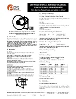 Предварительный просмотр 1 страницы E2S D1xL1-V070-D Instruction And Service Manual