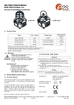 Предварительный просмотр 1 страницы E2S D2xB1LD2 Instruction Manual