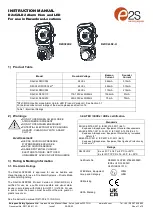 E2S D2xC2LD2 Series Instruction Manual предпросмотр