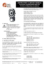 Preview for 1 page of E2S D2xC2LD3 Instructions/Service Manual