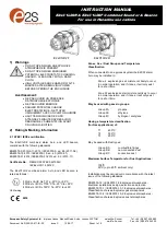 Preview for 1 page of E2S E2 C1LD2F Series Instruction Manual