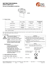 Предварительный просмотр 1 страницы E2S E2xBL2 Instruction Manual