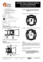 Preview for 1 page of E2S E2xL15EG Instructions/Service Manual