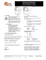 E2S E2xS1FDC024 Instruction Manuals preview