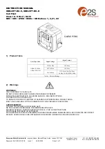 E2S GNE CP7-BG-D Series Instruction Manual preview