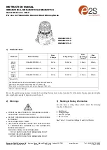 E2S GNExB2X05 Series Instruction Manual предпросмотр