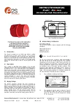 E2S Minialarm IS-MA1-R Instruction Manual preview