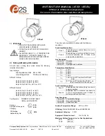 Предварительный просмотр 1 страницы E2S STExL1R008 Instruction Manual