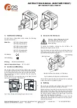 Предварительный просмотр 1 страницы E2S WP7-PB-S Instruction Manual