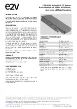 Preview for 1 page of e2v CCD42-90 Manual