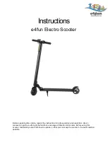 e4fun E-Scooter Instructions Manual preview