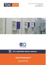 Предварительный просмотр 2 страницы EA Technology UltraTEV Monitor Operating Manual