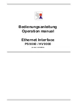 EA HV 9000 Operation Manual предпросмотр