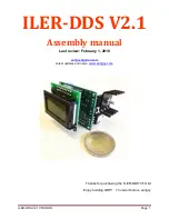 Предварительный просмотр 1 страницы EA3GCY ILER-DDS Assembly Manual