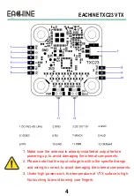 Preview for 2 page of Eachine TXC23 VTX Instruction Manual