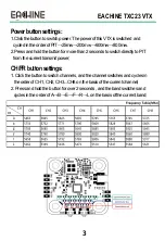 Preview for 3 page of Eachine TXC23 VTX Instruction Manual